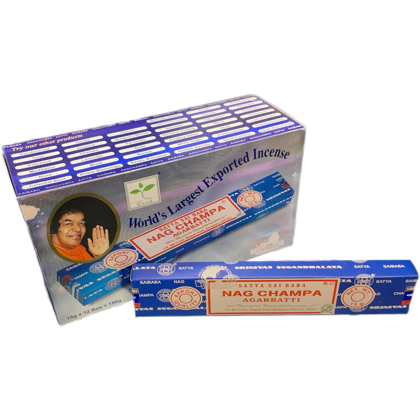 Satya Incense Nag Champa - 15g x 12 Packs