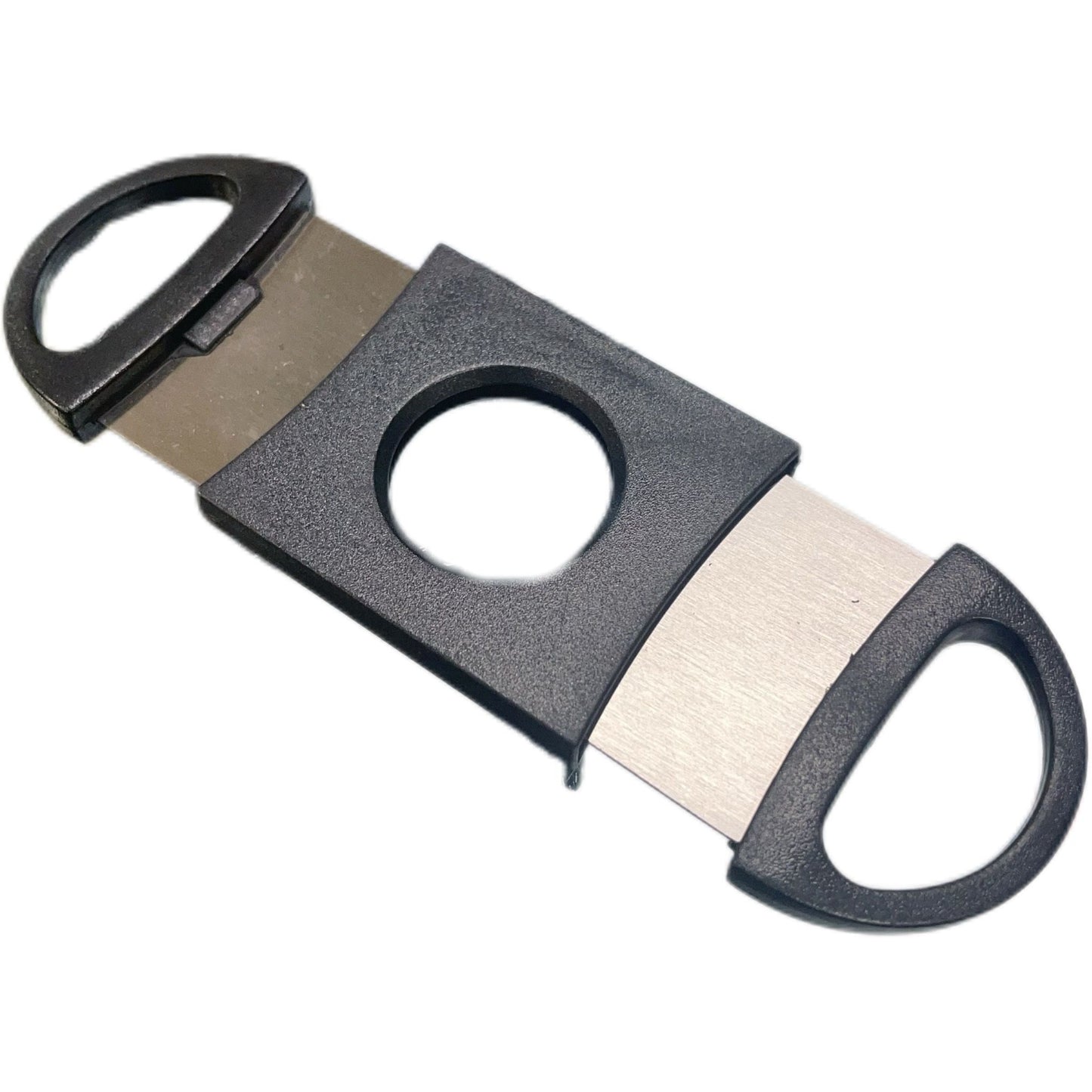 Double Blades Stainless Steel Cigar Cutter Plastic Handle