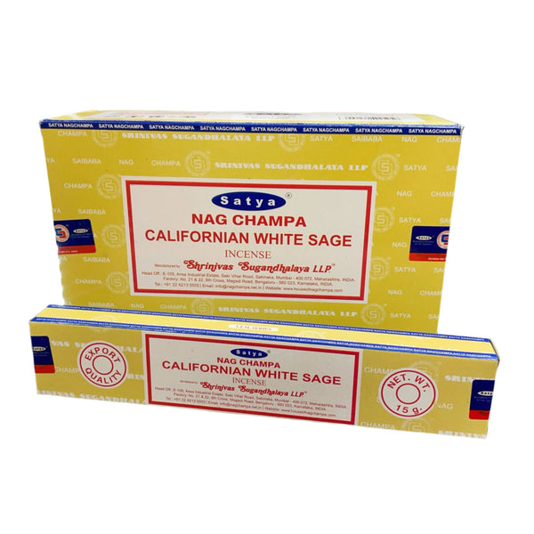 Satya Incense 15g Californian White Sage (Box of 12)