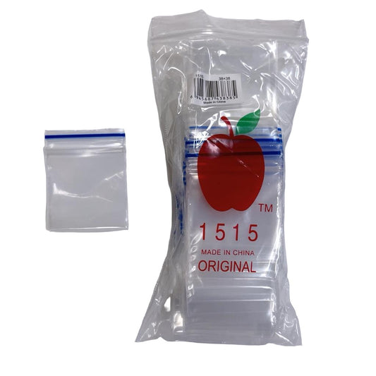 Apple Ziplock 1515 Bags 38mm X 38mm 100PK