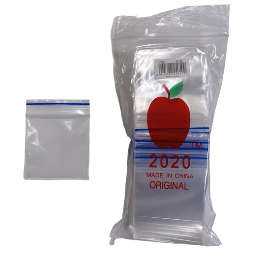 Apple Ziplock 2020 Bags 50mm X 50mm 100PK