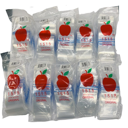Apple Ziplock 1515 Bags 38mm X 38mm 100PK (Bag of 10)