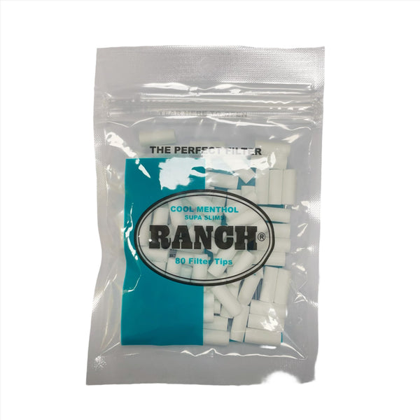 Ranch Cool Menthol Supa Slims Filters 80PK