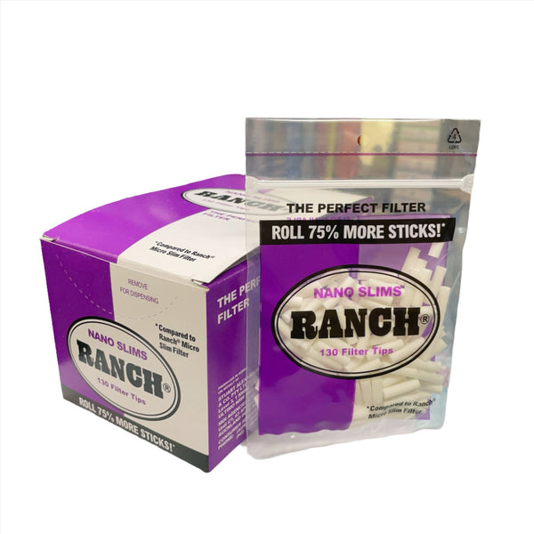 Ranch Nano Slims Filters 130PK (Purple)(Box of 12)