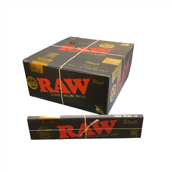 RAW Black Classic King Size Slim Papers 50PK